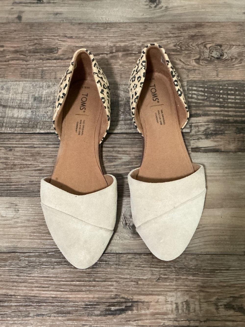 Toms Jutti D’Orsay Leopard Flats - 8.5